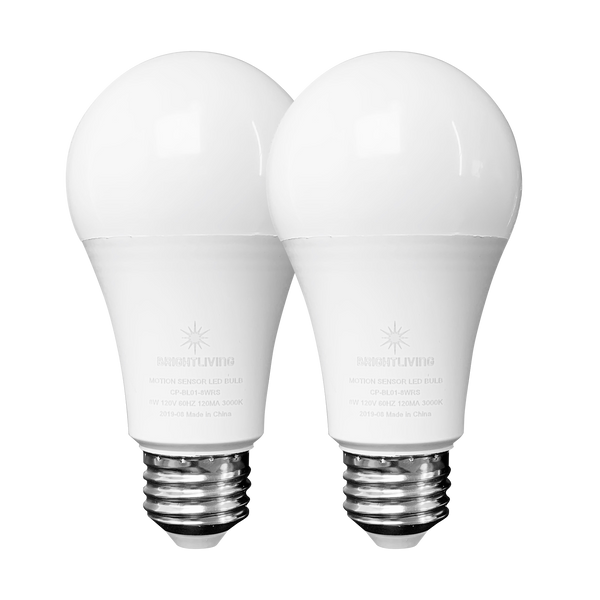 BRIGHTLIVING Motion Sensor LED Bulbs (2-Pack)